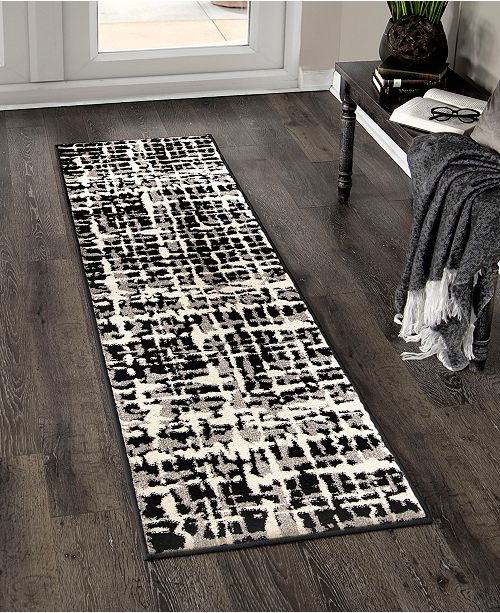 Edgewater Living Mesa Anton Black 2 3 X 8 Runner Rug Reviews Rugs Macy S
