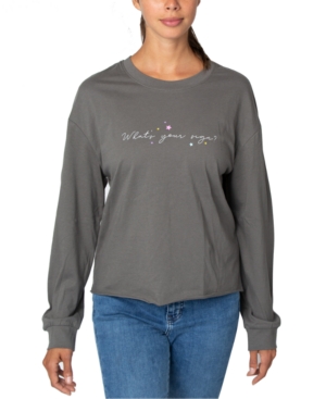 image of Rebellious One Juniors- Cotton Astrology Back Graphic T-Shirt