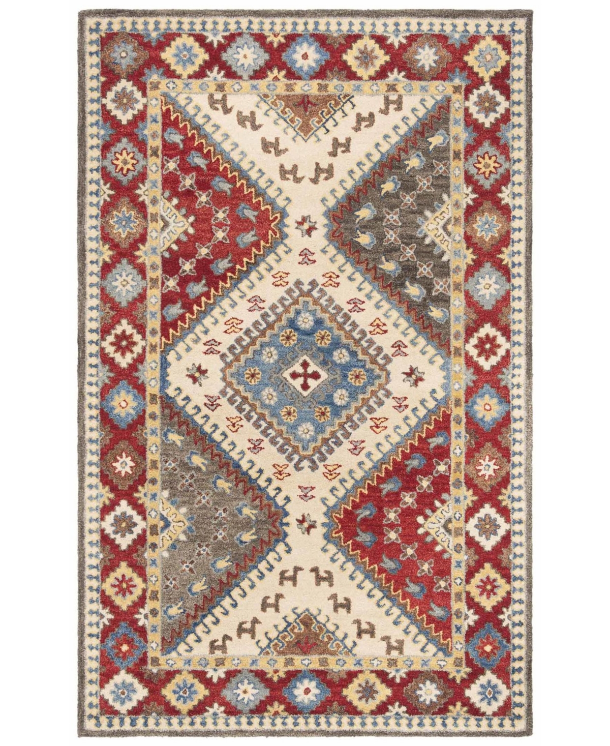Safavieh Antiquity At507 Red and Ivory 8' x 10' Area Rug - Red