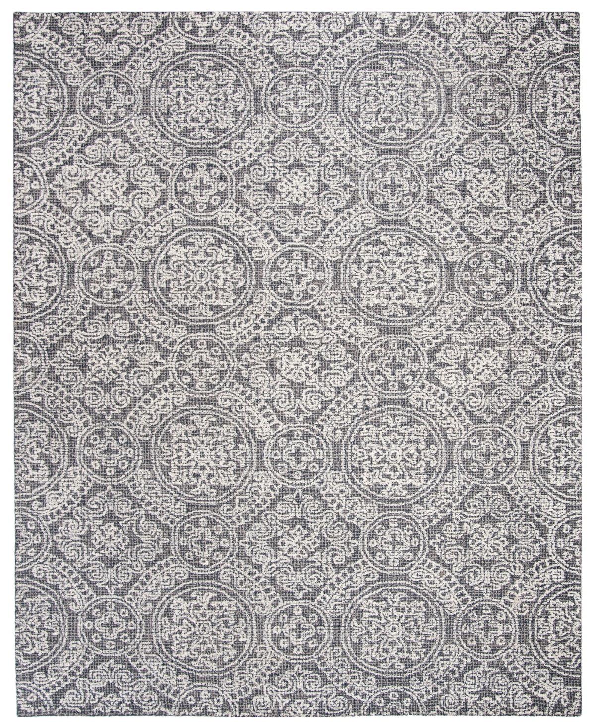 Safavieh Abstract 522 Gray and Ivory 8' x 10' Area Rug - Gray