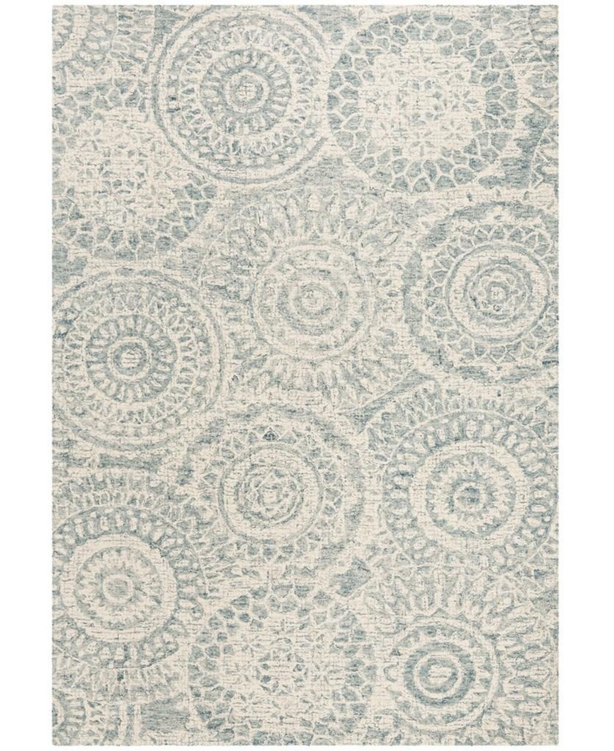 Safavieh Abstract 205 Ivory and Blue 6' x 9' Area Rug - Blue