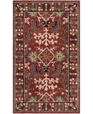 Safavieh Antiquity At64 Red And Multi 3' X 5' Area Rug
