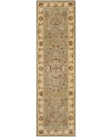 Antiquity At62 Silver 2'3" x 8' Runner Area Rug