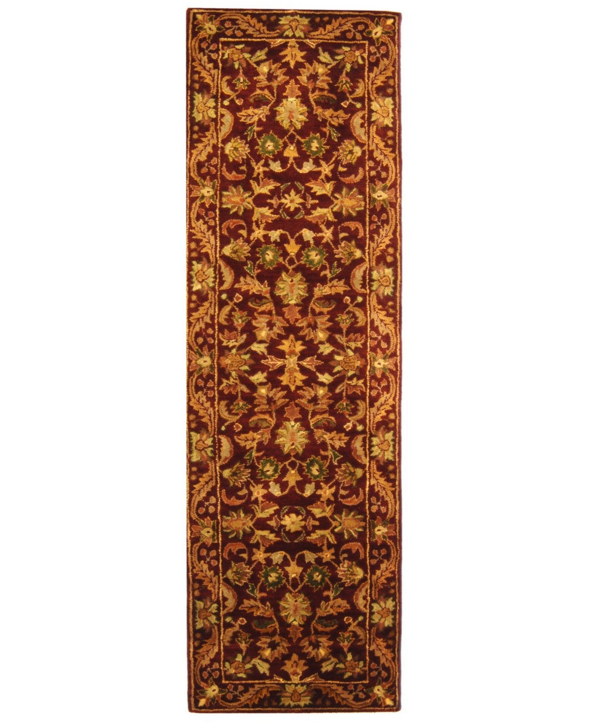 Safavieh Antiquity At52 Wine and Gold 2'3in x 16' Runner Area Rug - Wine