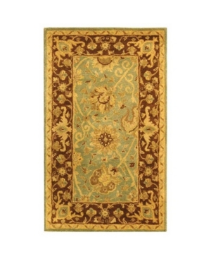 Safavieh Antiquity At21 Green 4' X 6' Area Rug