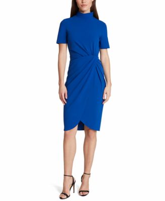 Tahari Asl Mock-neck Sheath Dress - Macy's