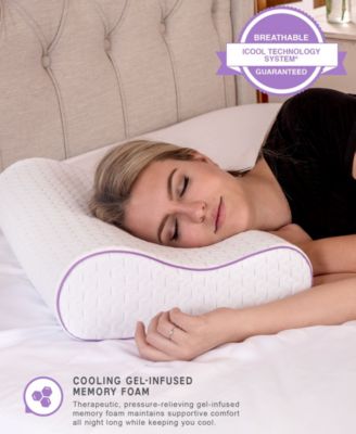 sensorpedic dual comfort supreme memory foam & fiber pillow