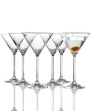 Clear Short Stem Martini Glasses Set Of 2 Footed 3.5