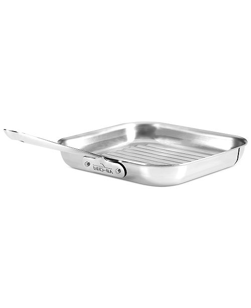 AllClad Stainless Steel 11" Square Grill Pan Cookware & Cookware