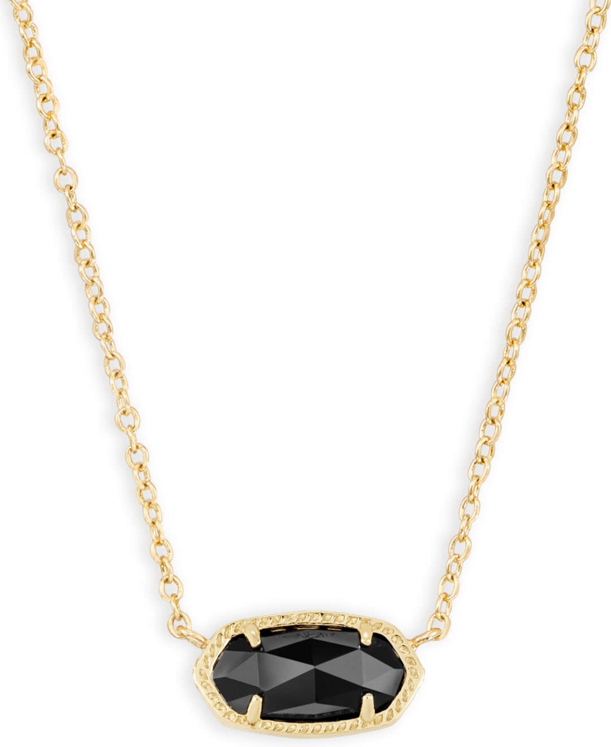 Kendra Scott 14k Gold Plated Elisa Pendant Necklace In Gold  Black