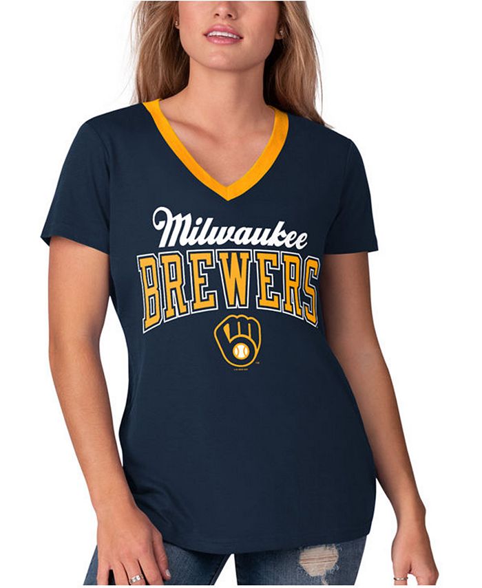 G-III Sports Women's Milwaukee Brewers Fair Ball T-Shirt - Macy's