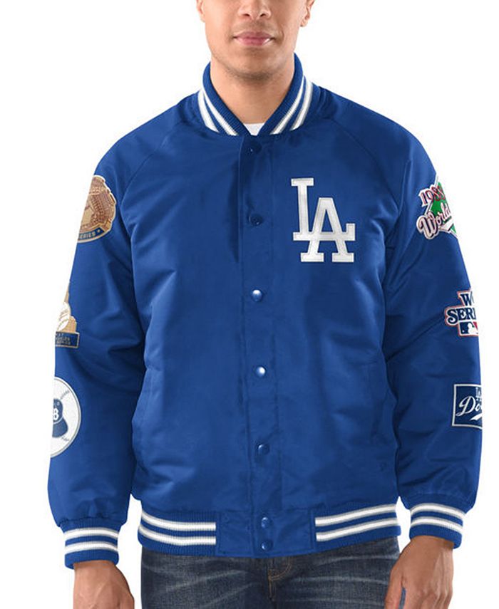 G-III Sports Men's Los Angeles Dodgers Varsity Comm Patch Jacket - Macy's