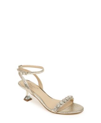 short heels gold