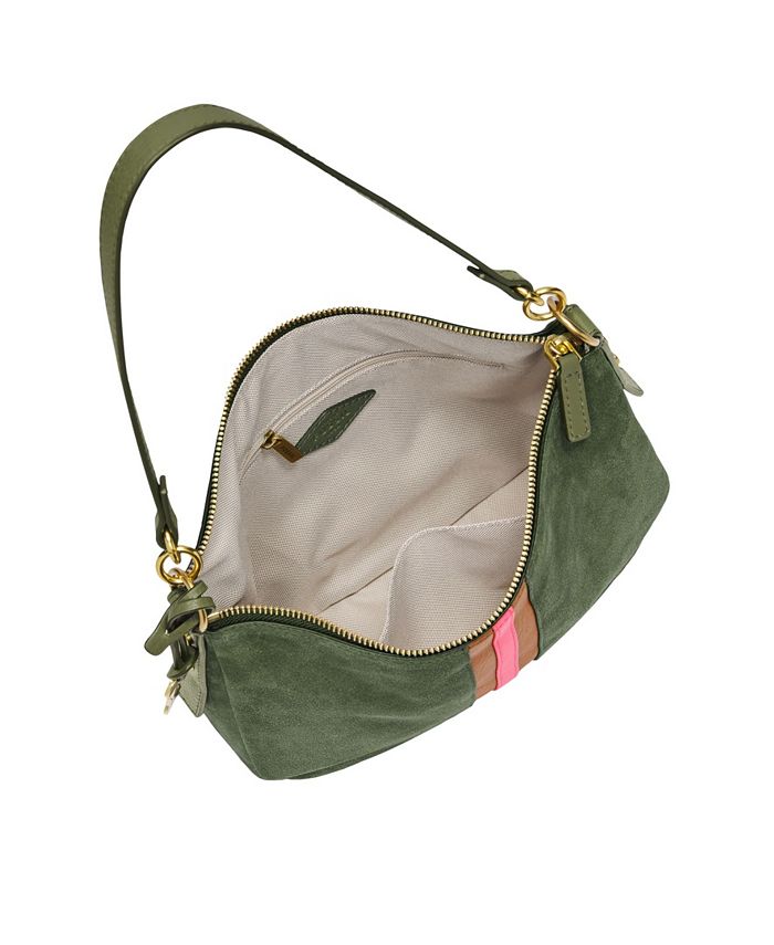 Fossil Women's Jolie Crossbody Suede with Applique Stripe Macy's