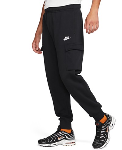 Nike Men's Club Fleece Brushed-Back Allover Print Joggers - Macy's