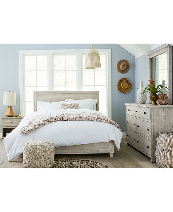 Furniture Canyon White Platform 3-Pc. Bedroom Set (Queen ...