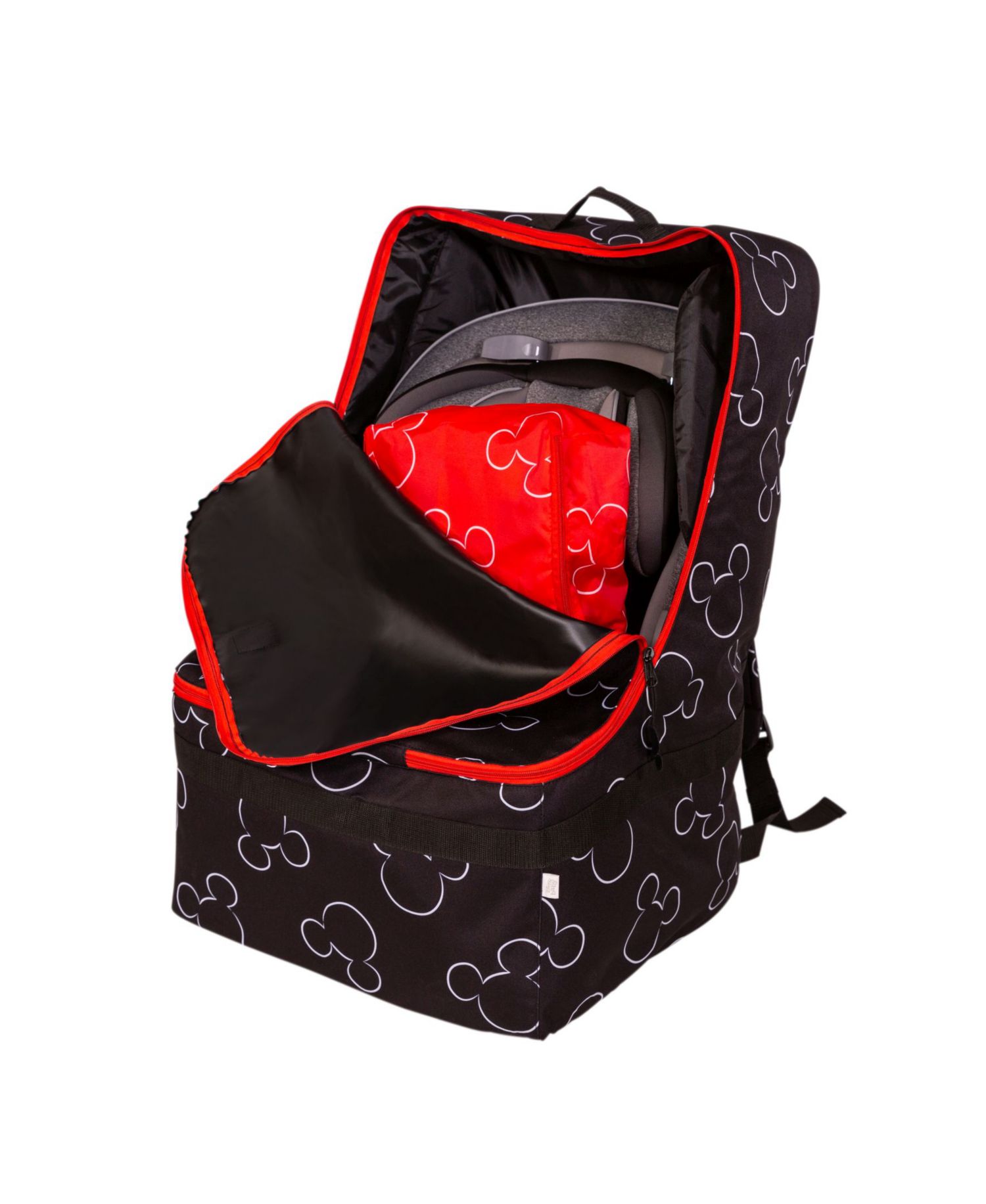 Disney Baby Ultimate Padded Backpack Car Seat Travel Bag, Mickey