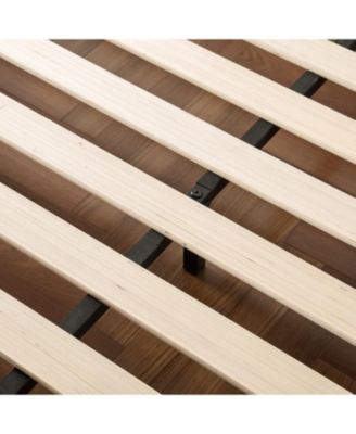 Zinus Suzanne Bamboo and Metal Platform Bed Frame with Footboard, King