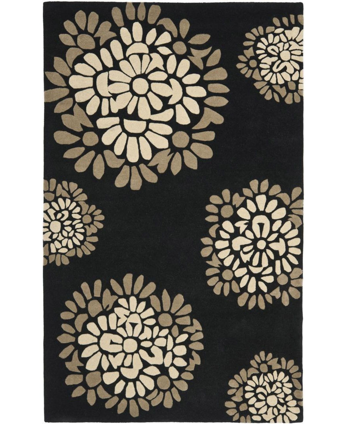 Martha Stewart Collection MSR4730A Black 5' x 8' Area Rug - Black