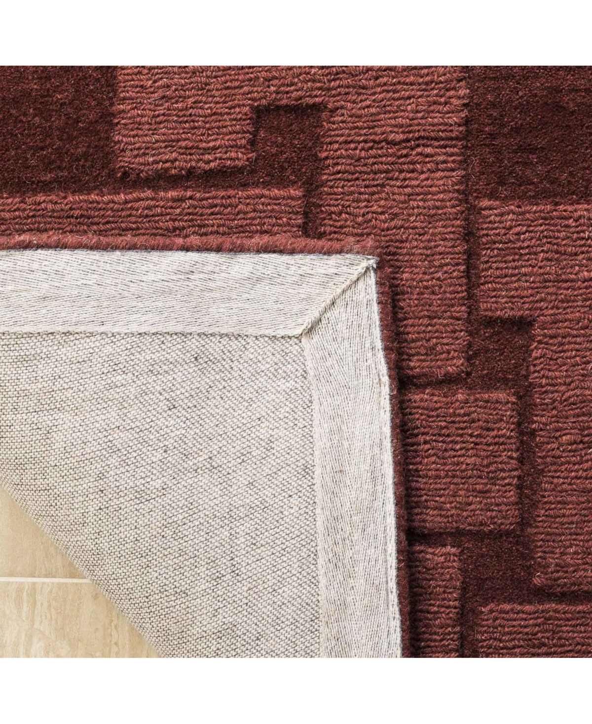 Martha Stewart Collection Knot MSR4950DArea Rug - Burgundy