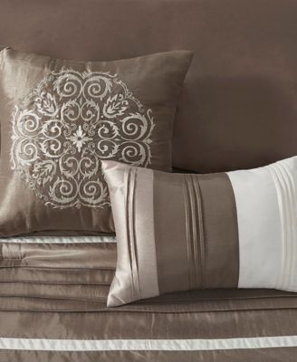 Blaire Faux-Silk 7-Pc. Comforter Set, King