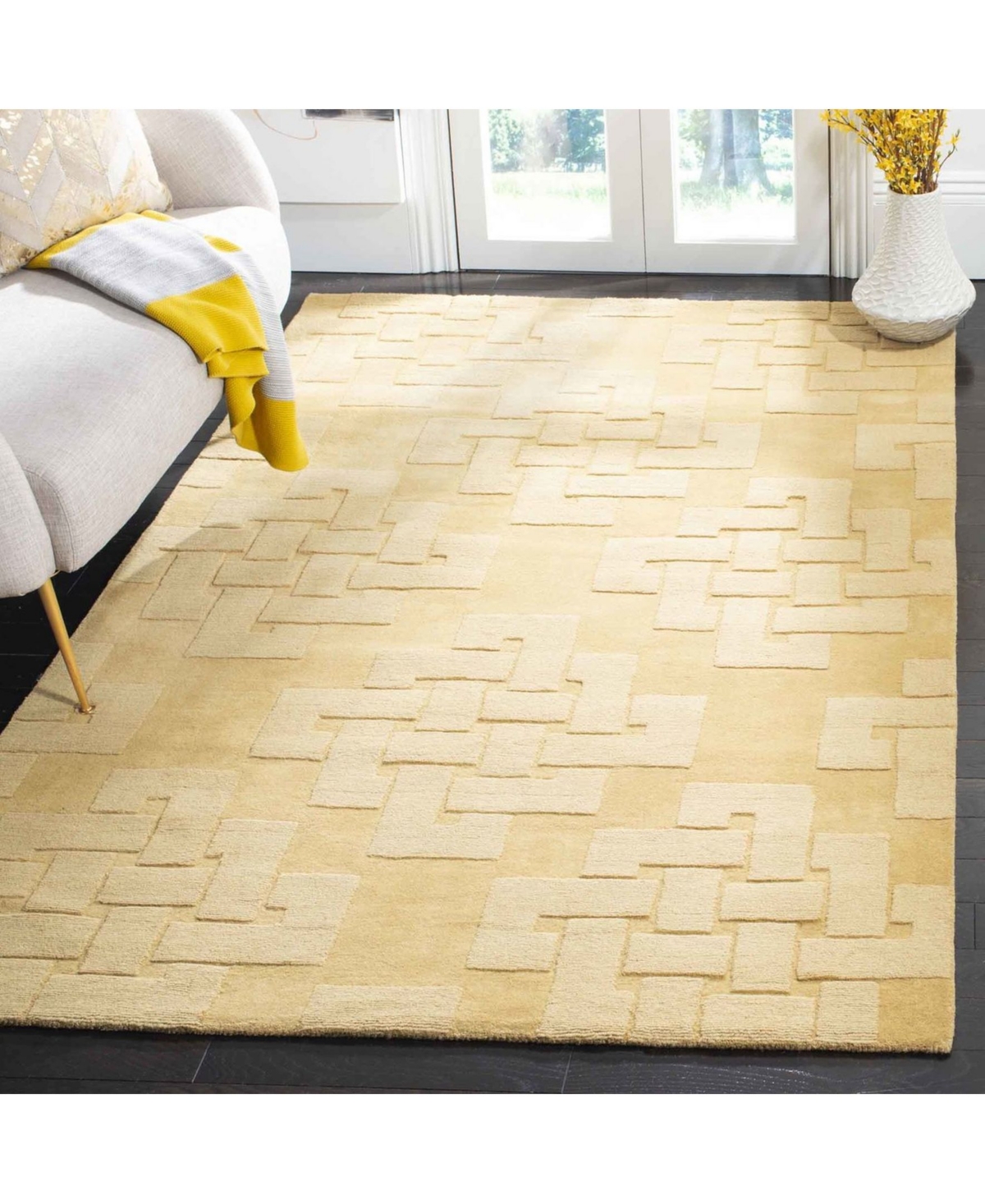 Martha Stewart Collection Knot MSR4950AArea Rug - Beige