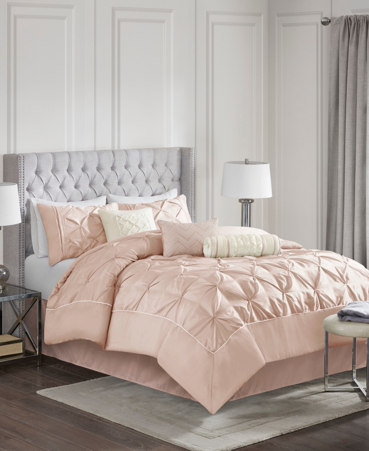 Madison Park Wilma 7-pc. Comforter Set, California King In Blush