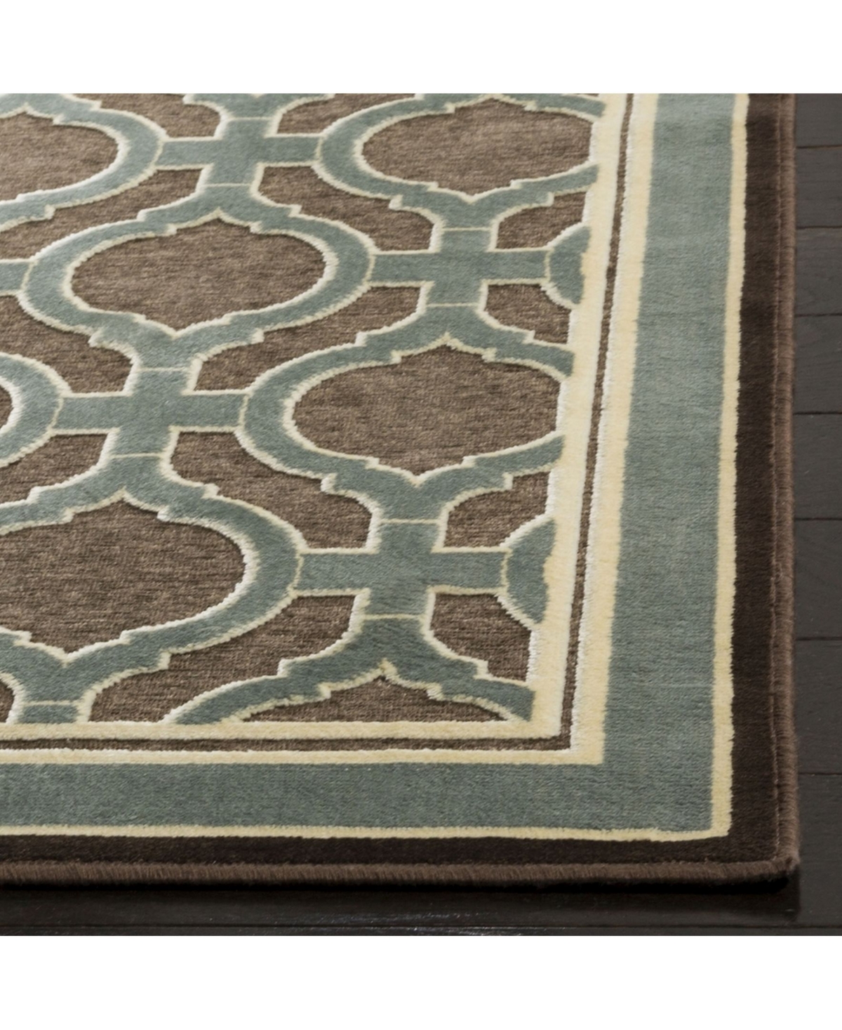 Martha Stewart Collection MSR4445 Brown Area Rug - Brown 1