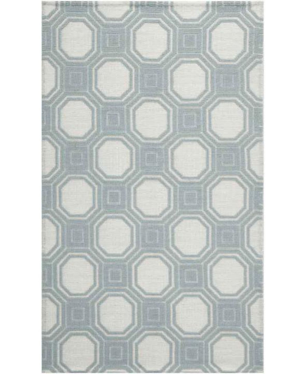 Martha Stewart Collection Vermont MSR2554B Ivory and Mist 8' x 10' Area Rug - Mist
