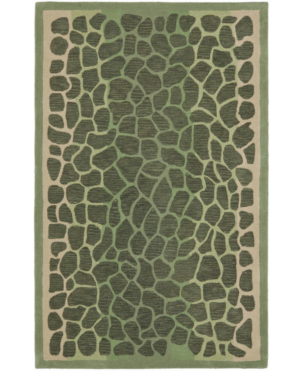 Martha Stewart Collection Arusha MSR3615A Green 4' x 6' Area Rug - Green