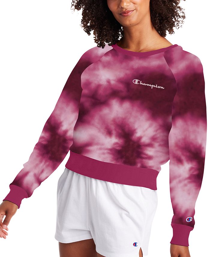 Women's champion cheap tie dye sweatshirt