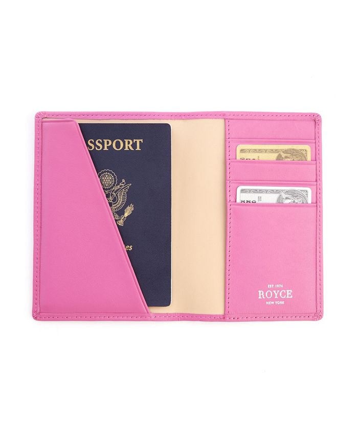 ROYCE New York RFID Blocking Leather Passport Wallet - Macy's