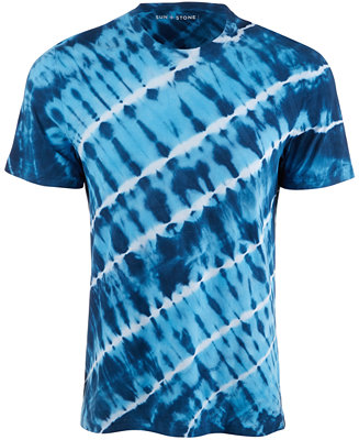 Sun + Stone Men's Tidal Wave Tie Dye T-Shirt, Created for Macy's - Macy's