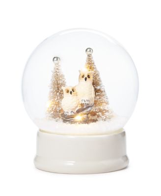 Martha Stewart Collection - Gilded Age Glass Dome with LED & Owl Inside