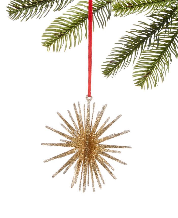 Holiday Lane Shine Bright 3D Star Ornament, Created for Macy's Macy's