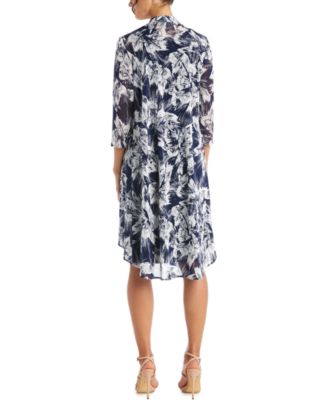 Necklace Dress & Printed Jacket