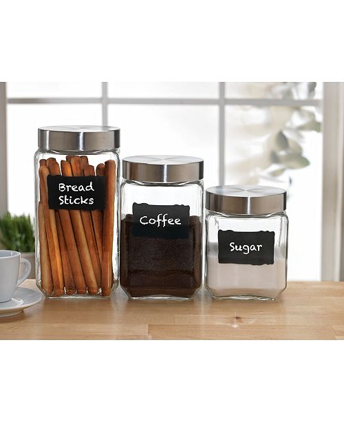 Circle Glass Provincial Chalkboard Canister Set Of 3 Reviews