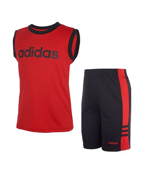 Adidas Toddler Boys Basketball Tank And Short Set Reviews Sets