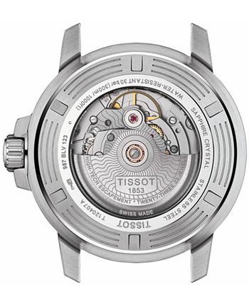Tissot - Men's Swiss Automatic Seastar 1000 Stainless Steel Mesh Bracelet Watch 43mm