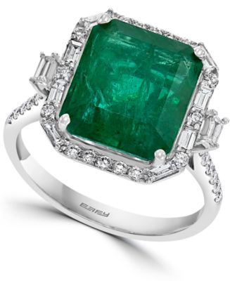 Effy emerald hot sale diamond ring