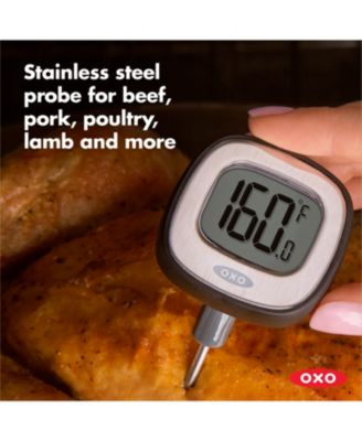 Simultaneously, the Oxo Digital Instant-Read Thermometer excels in simplicity. With just two buttons, it is user-friendly and easily accessible, even for those not inclined towards technology. Moreover, it comes with a protective sleeve to prevent any damage during storage.