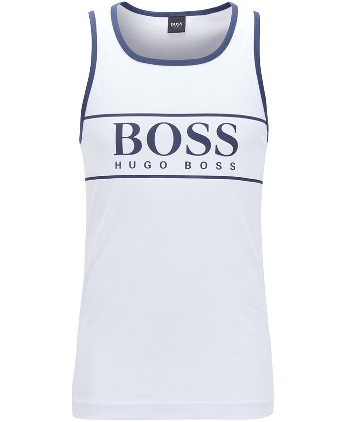 Hugo Boss BOSS Men's Logo Beach Tank Top & Reviews - Hugo Boss - Men ...
