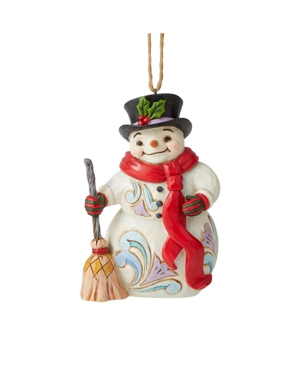 Jim Shore Snowman with Long Scarf Ornament