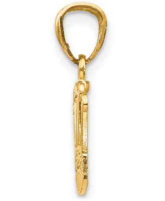 Royal Crown Charm Pendant in 14k Gold