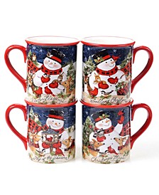 Magic of Christmas Snowman 4 Piece Mug