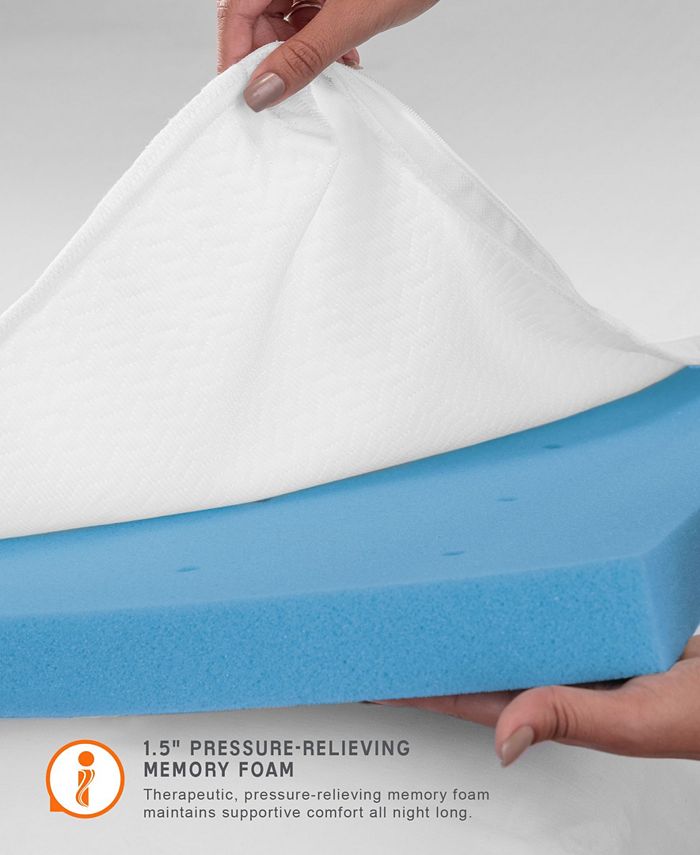 SensorPEDIC 1.5" Coolest Comfort Bed Topper Twin Macy's
