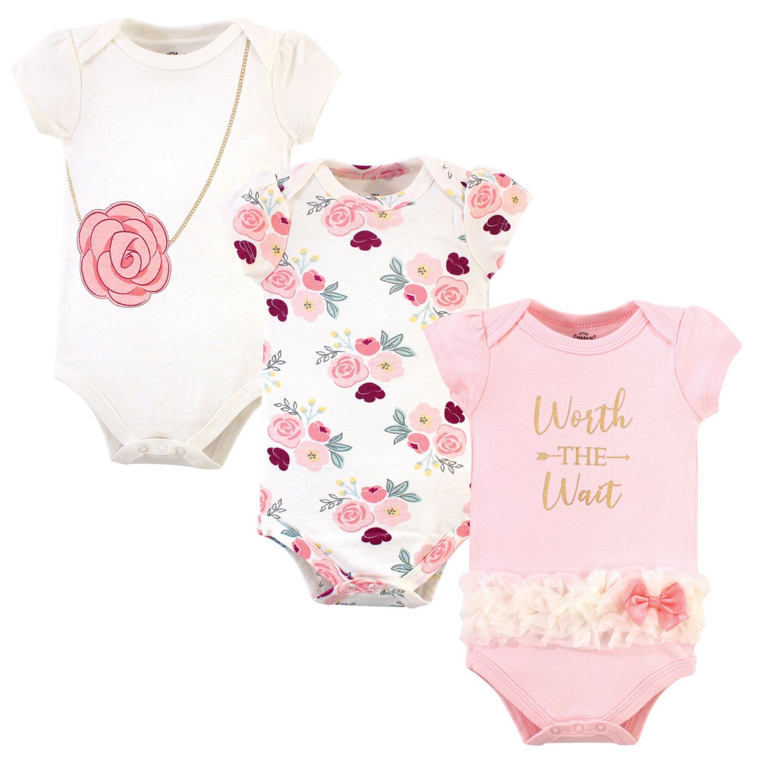 Little Treasure Baby Girls Cotton Single-Piece Clothing