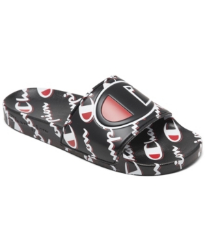 image of Champion Men-s Ipo Mega Script Slide Sandals from Finish Line