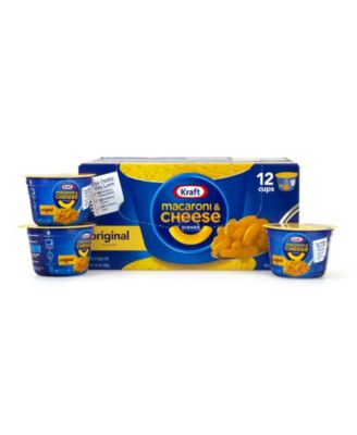 Kraft Macaroni & Cheese, Easy Mac Cups, 12 Count