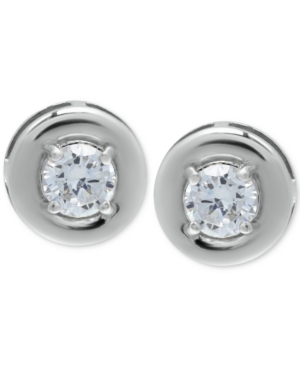 image of Giani Bernini Cubic Zirconia Framed Stud Earrings, Created for Macy-s